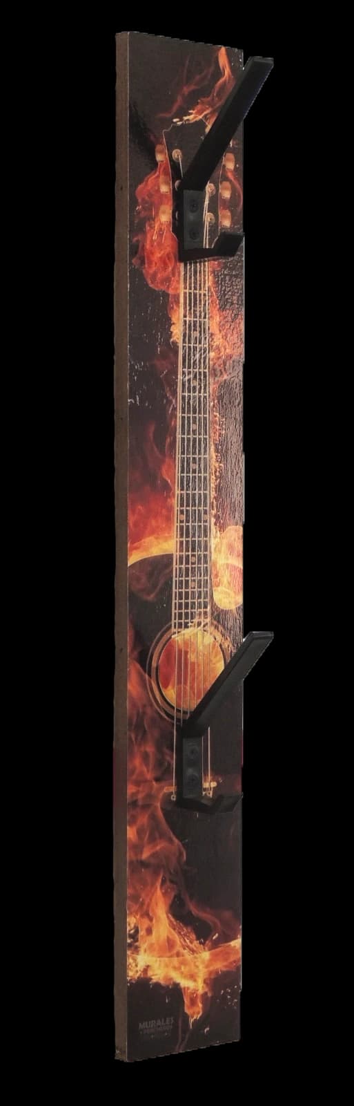 Perchero Guitarra en Llamas — vista 2