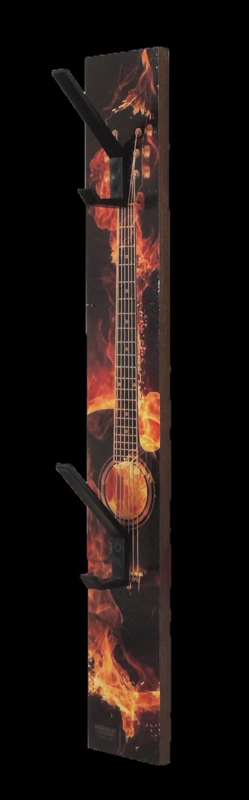 Perchero Guitarra en Llamas — vista 3