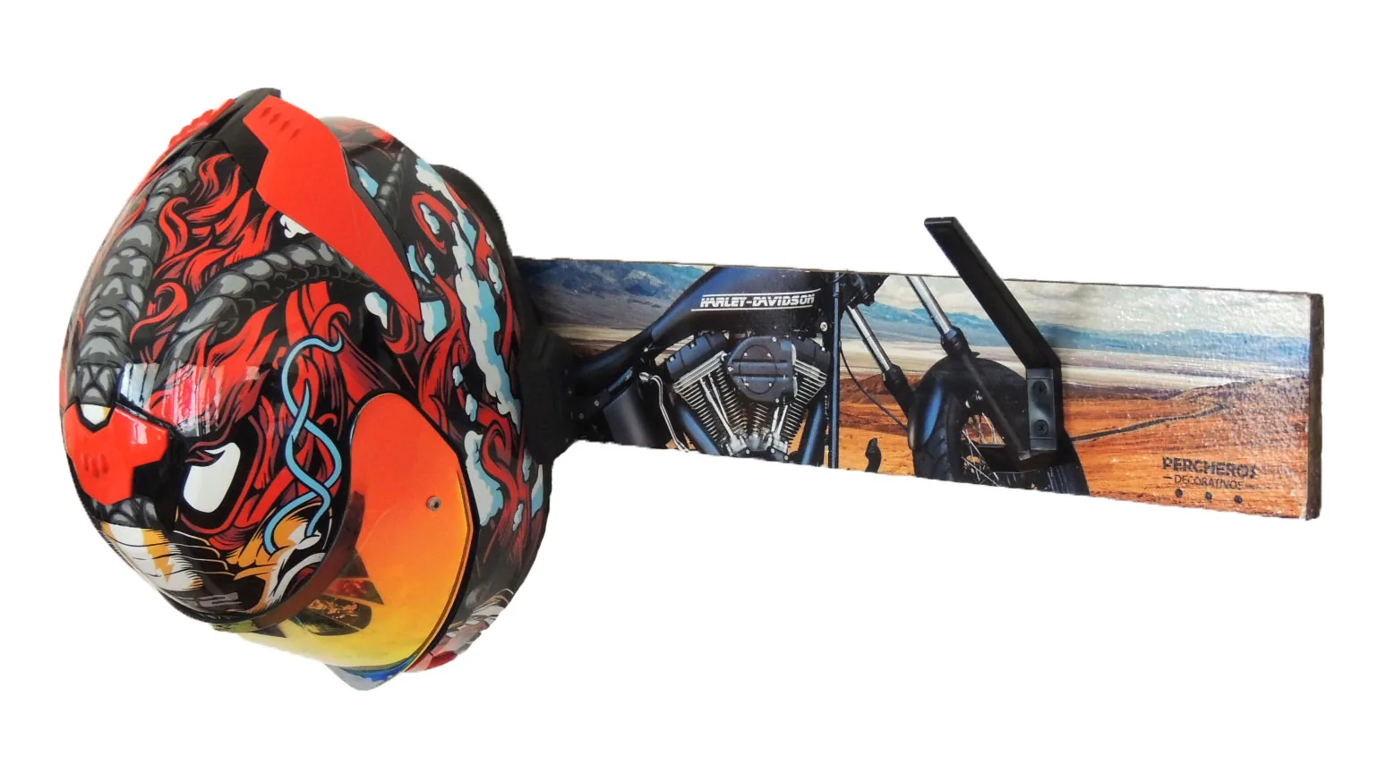 Perchero Harley Davidson Desierto — vista 4