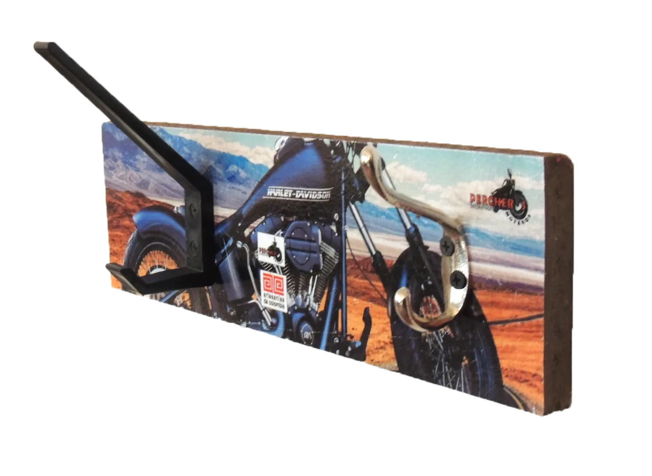 Perchero Harley Davidson Paisaje — vista 3