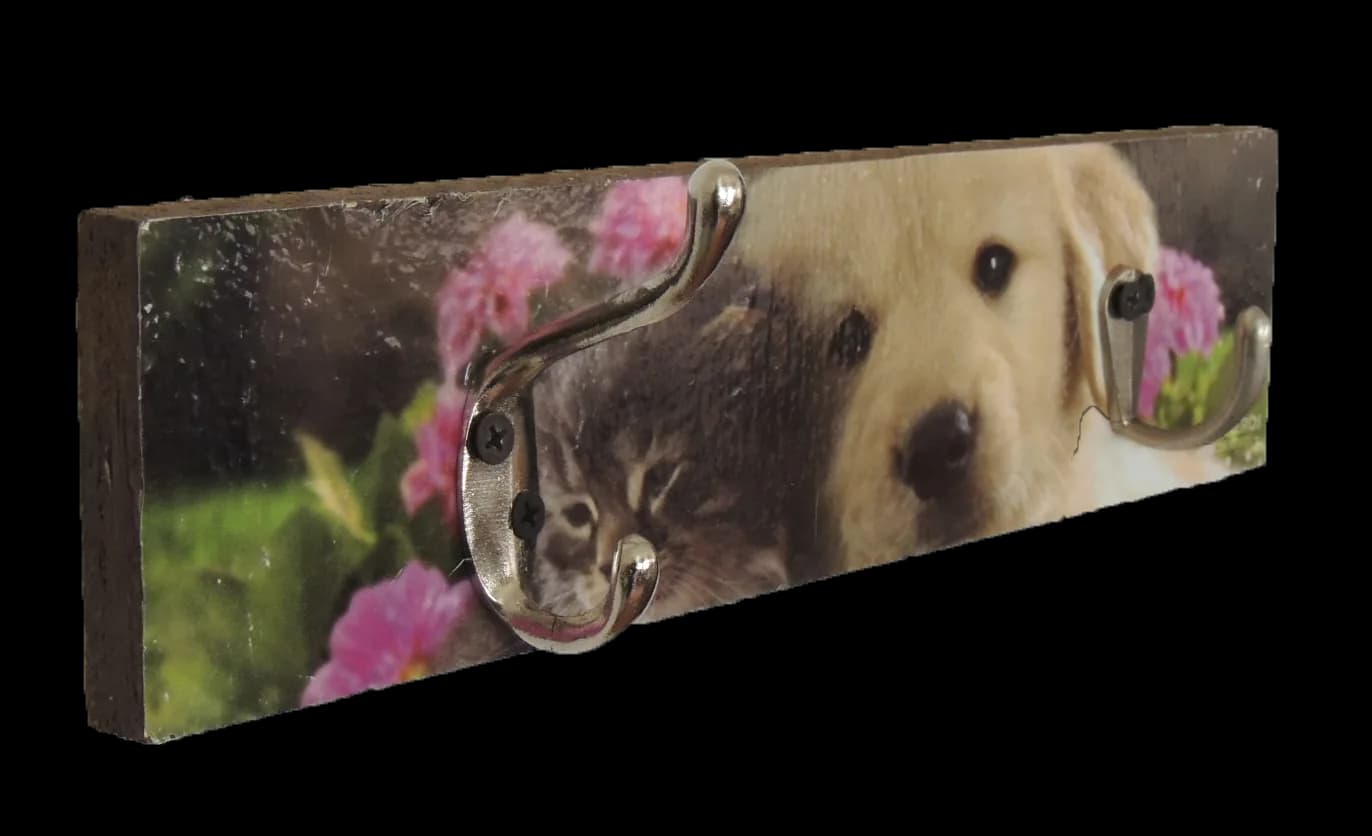 Perchero Labrador y Gato Cachorros — vista 2