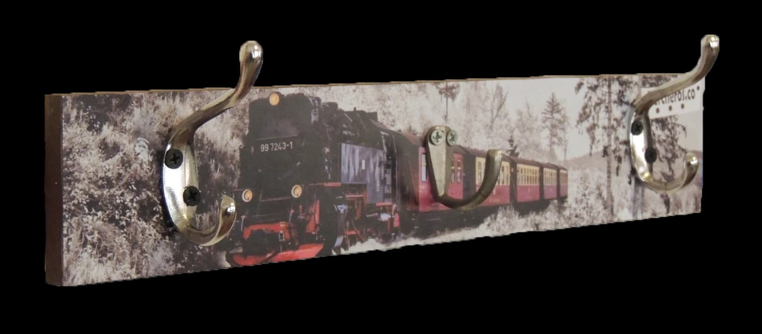 Perchero Tren en Época de Nieve — vista 2