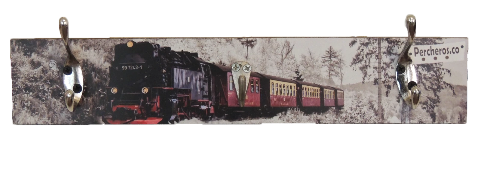 Perchero Tren en Época de Nieve